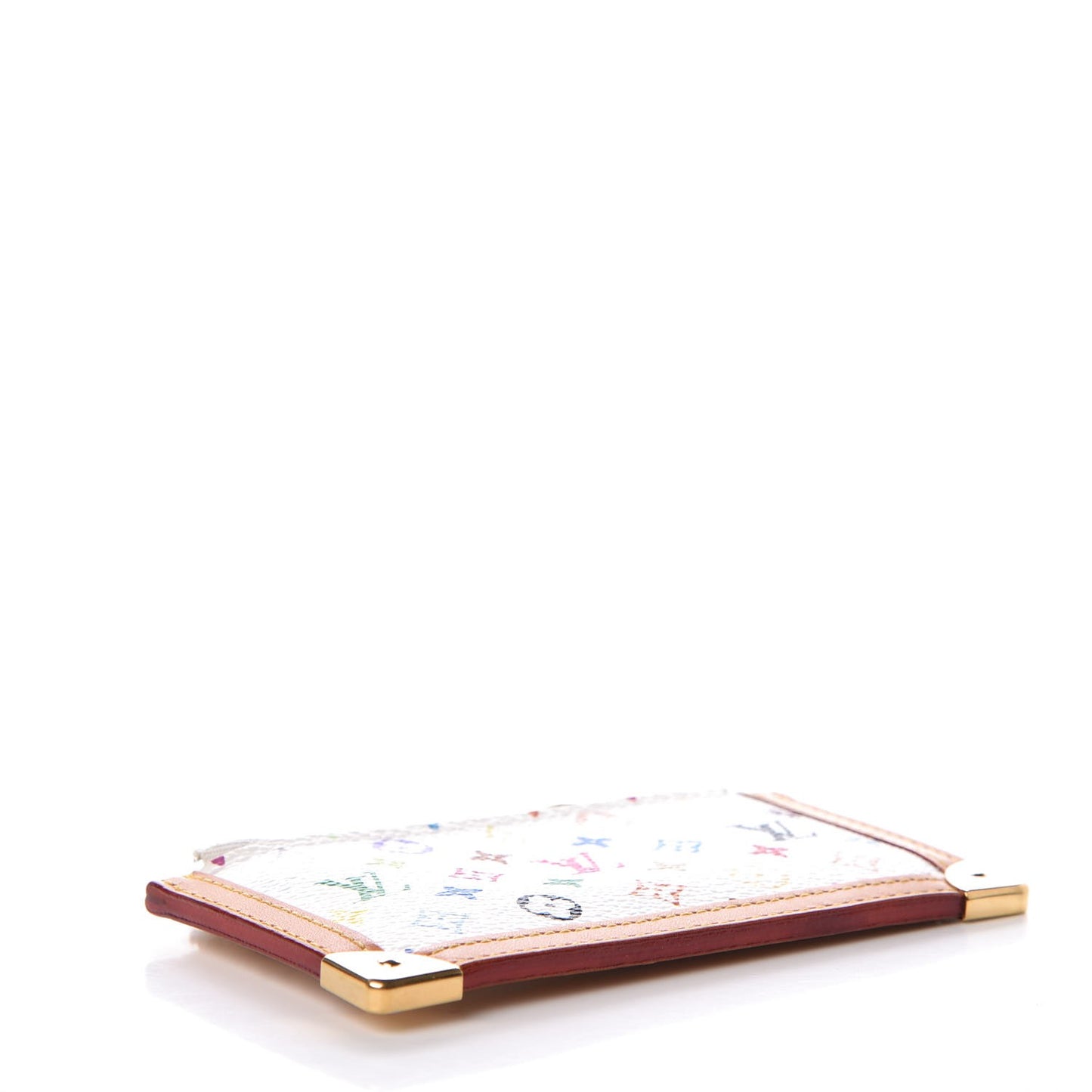 Monogram Multicolor Key Pouch White