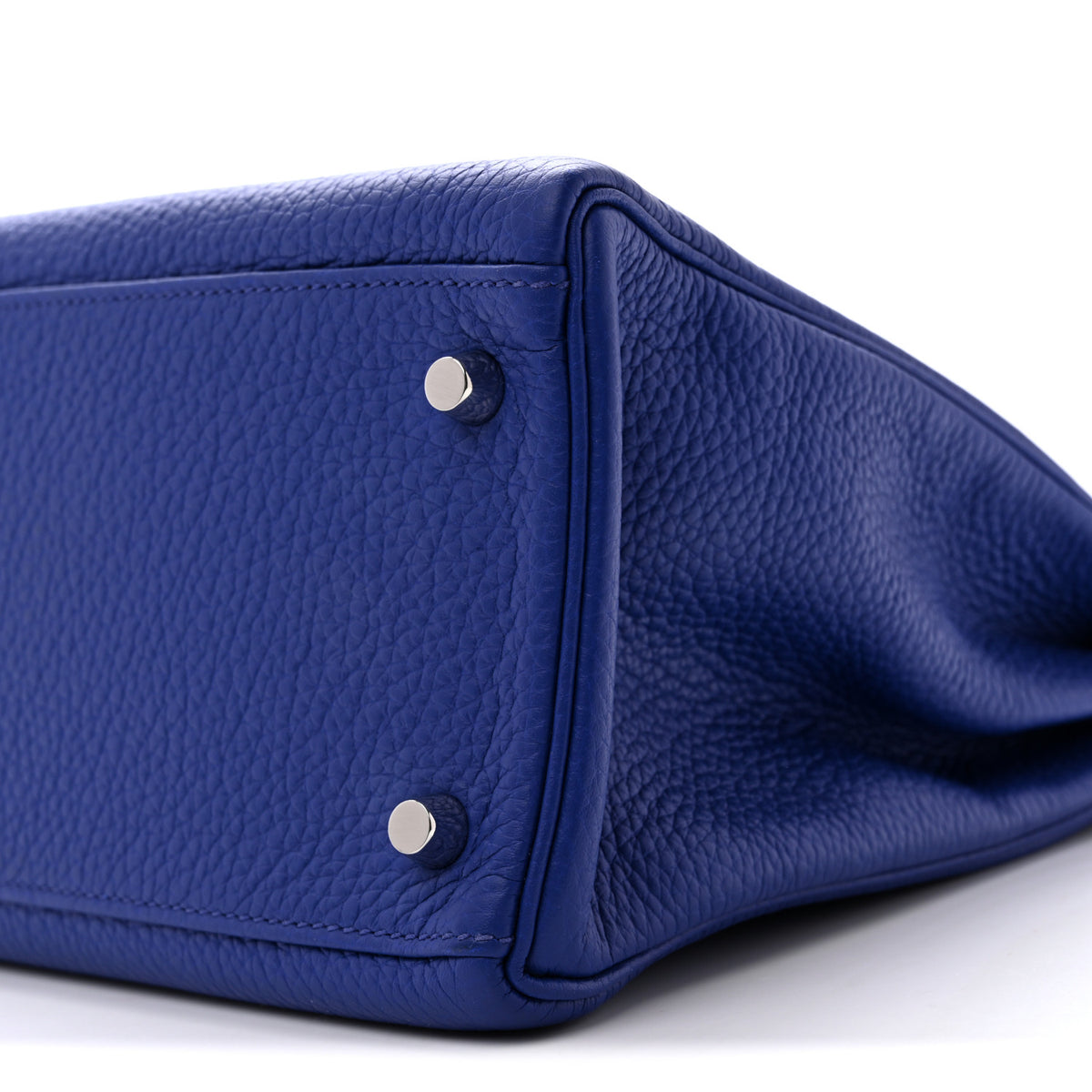Hermes Taurillon Clemence Kelly Retourne 32 Bleu Electrique 10 of 14