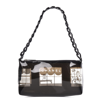 Chanel Vinyl Coco Window Pochette Black 1 of 14