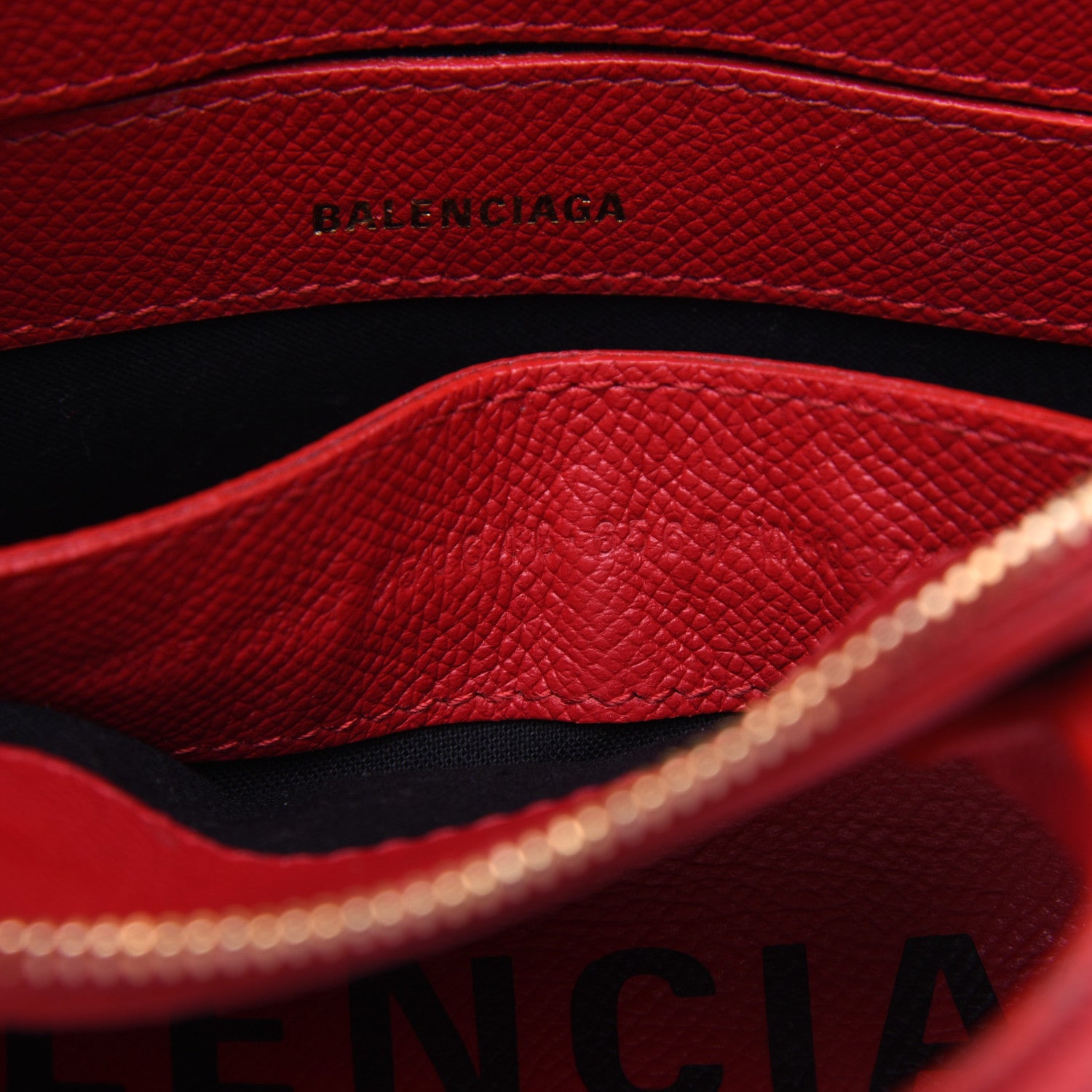 Balenciaga Grained Calfskin XXS Ville Top Handle Bag Rouge Coquelicot 9 of 22