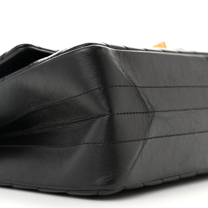 Chanel Aged Calfskin Chevron Quilted 2.55 Reissue 226 Flap Black 9 of 10