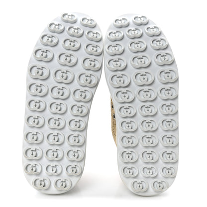 Gucci GG Monogram Suede Womens 1977 Tennis Platform 52mm Sneakers 37 Butterscotch Mystic White 6 of 9