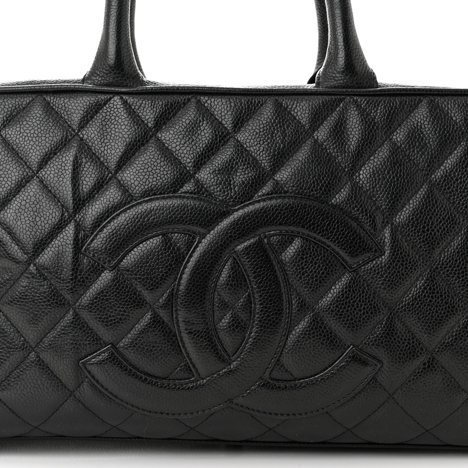 Chanel Caviar Quilted Large Bowler Black 8 of 11