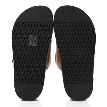 Hermes Epsom Womens Chypre Sandals 35 Natural 5 of 9