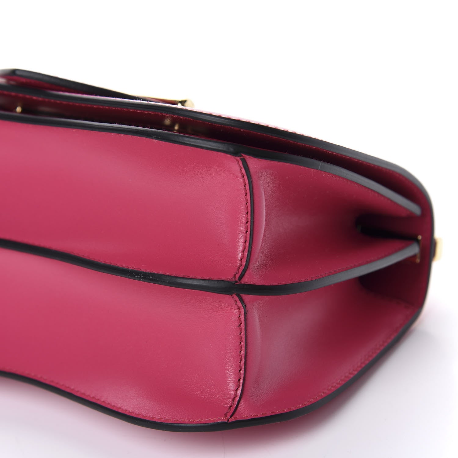 Prada City Calfskin Sidonie Small Chain Crossbody Bag Magenta 7 of 9