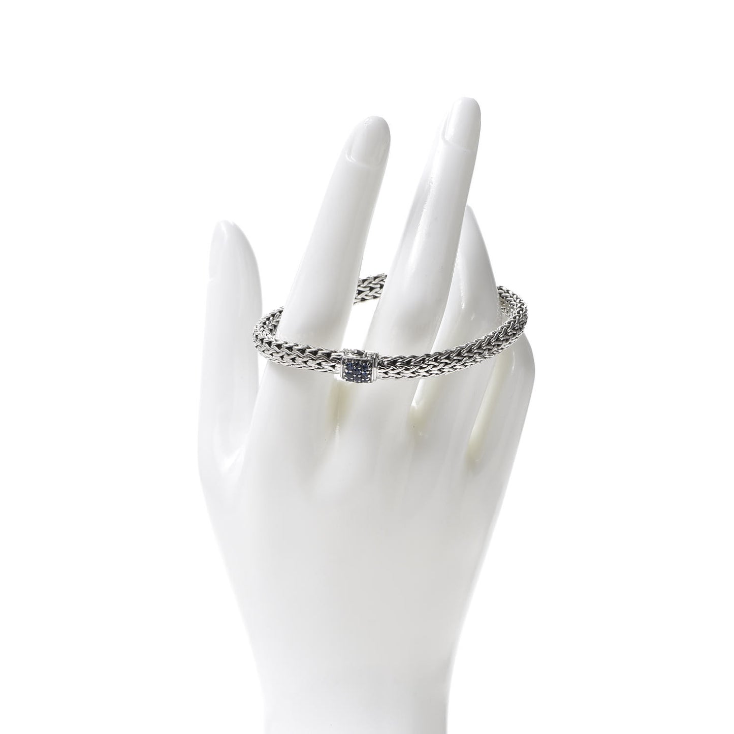 Sterling Silver Blue Sapphire 5mm Classic Chain Bracelet