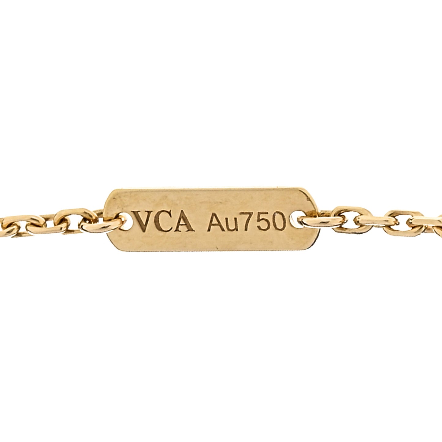 18K Yellow Gold Vintage Alhambra Pendant Necklace