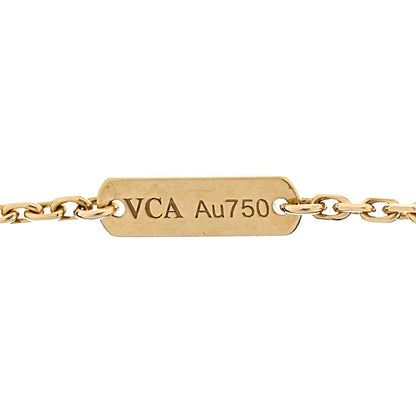 Van Cleef & Arpels 18K Yellow Gold Vintage Alhambra Pendant Necklace 6 of 8