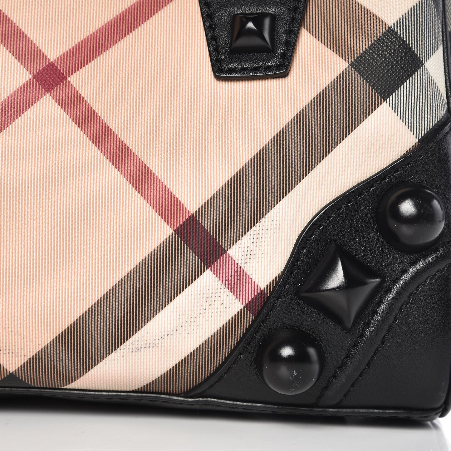 Nova Check Mega Stud Bowling Bag Black
