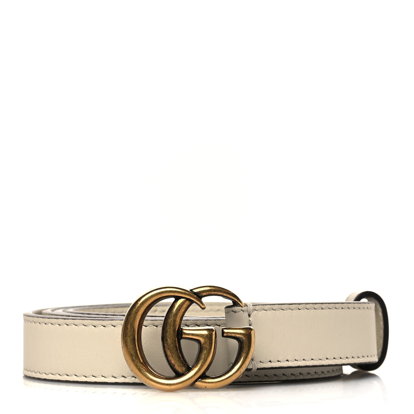 Calfskin Double G 20mm Belt 95 38 Mystic White