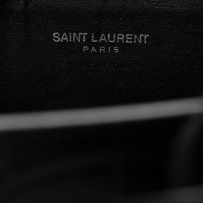Saint Laurent Calfskin Crocodile Embossed Nano Sac De Jour Black 6 of 10