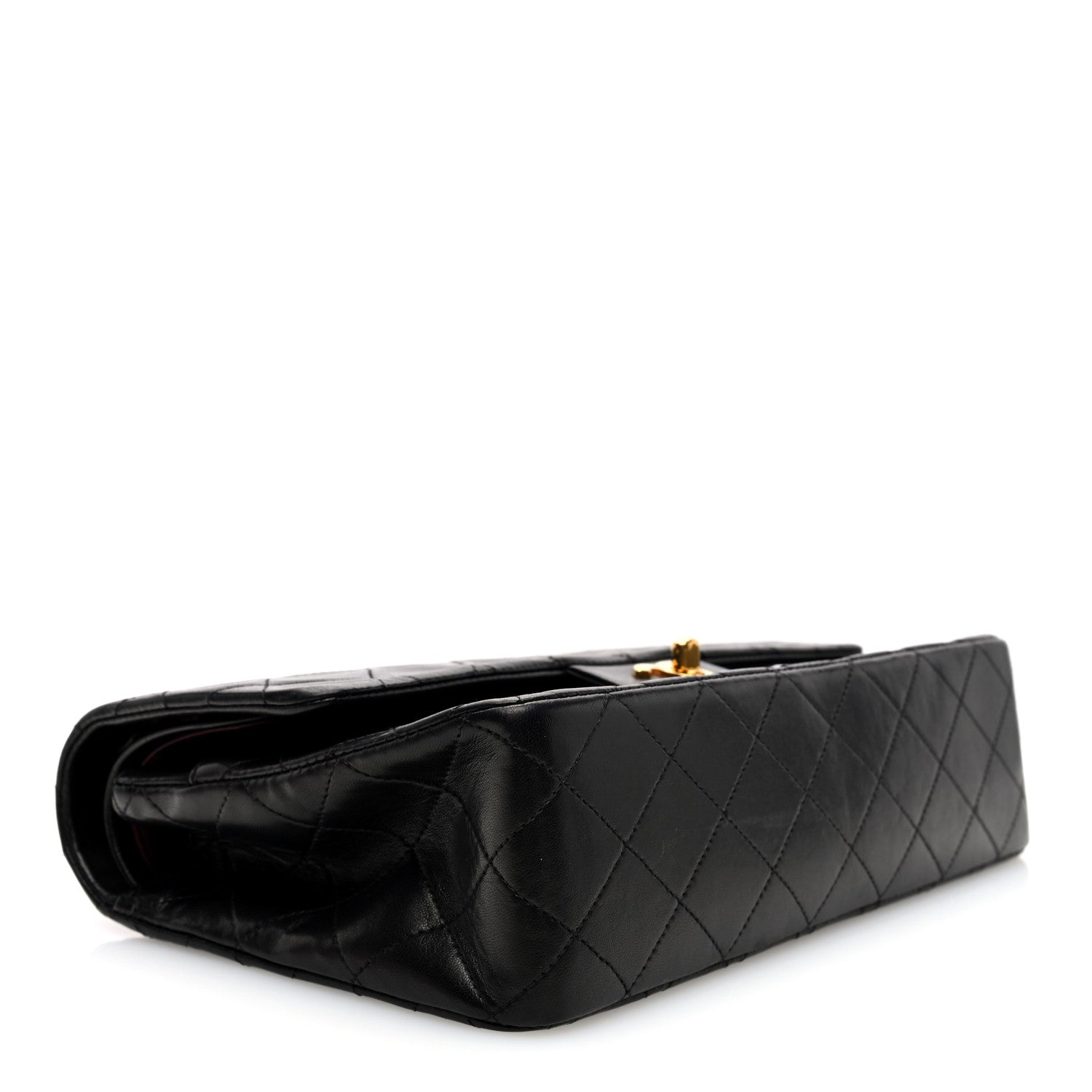 Chanel Lambskin Quilted Medium Double Flap Black 4 of 10
