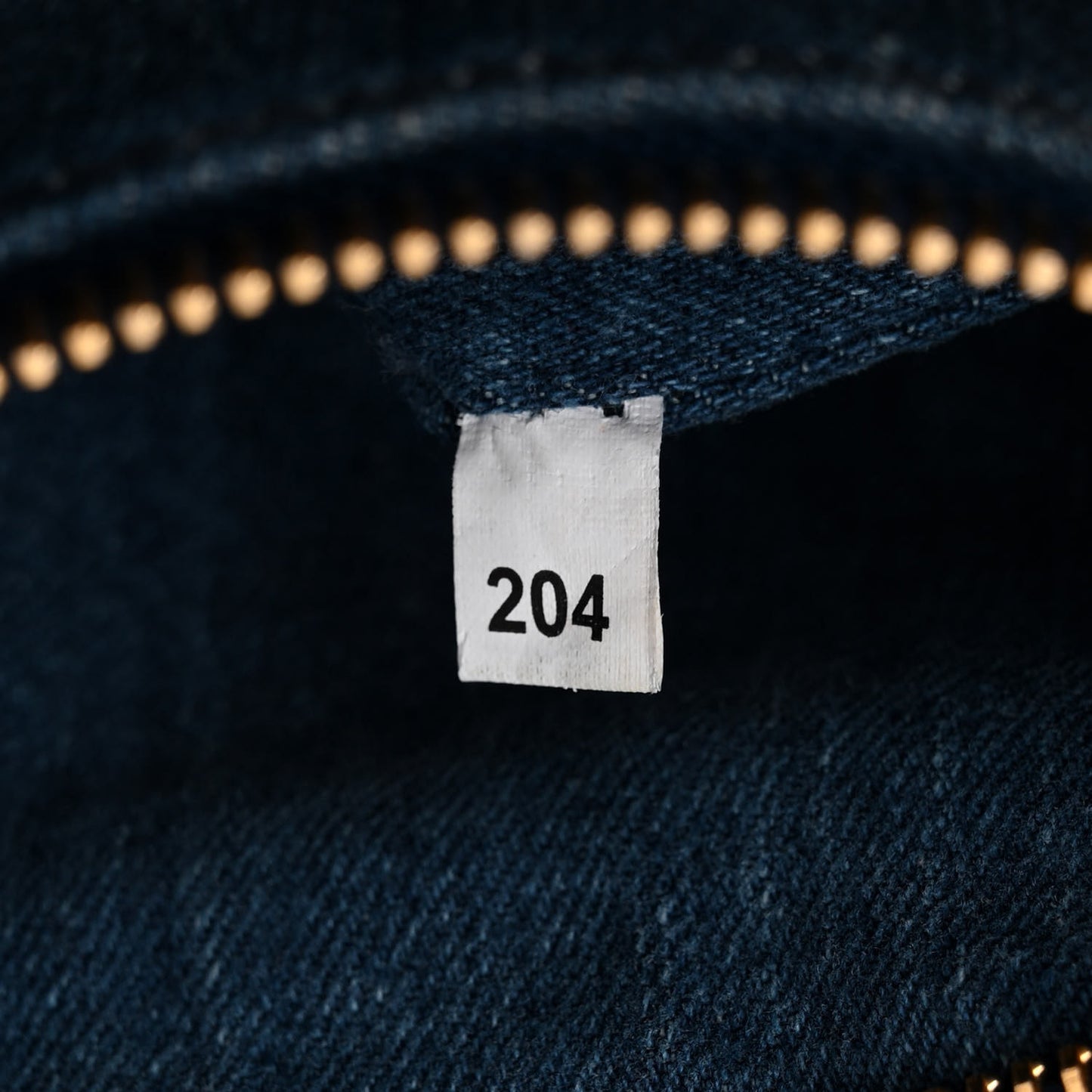 Denim Small Logo Tote Bleu