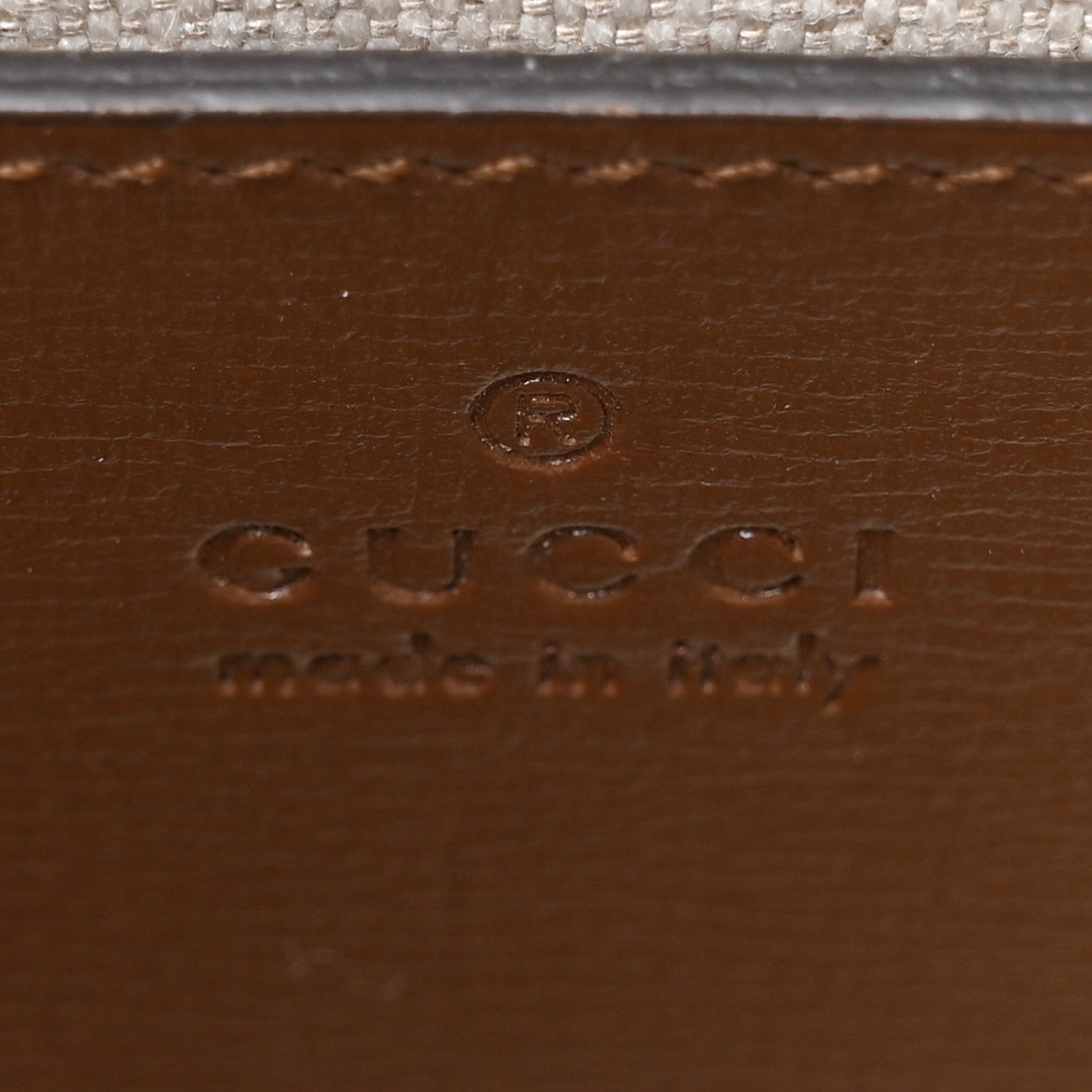 Gucci GG Supreme Monogram Azalea Calfskin Mini Retro Interlocking G Tote Bag Beige Ebony Brown Sugar 6 of 10