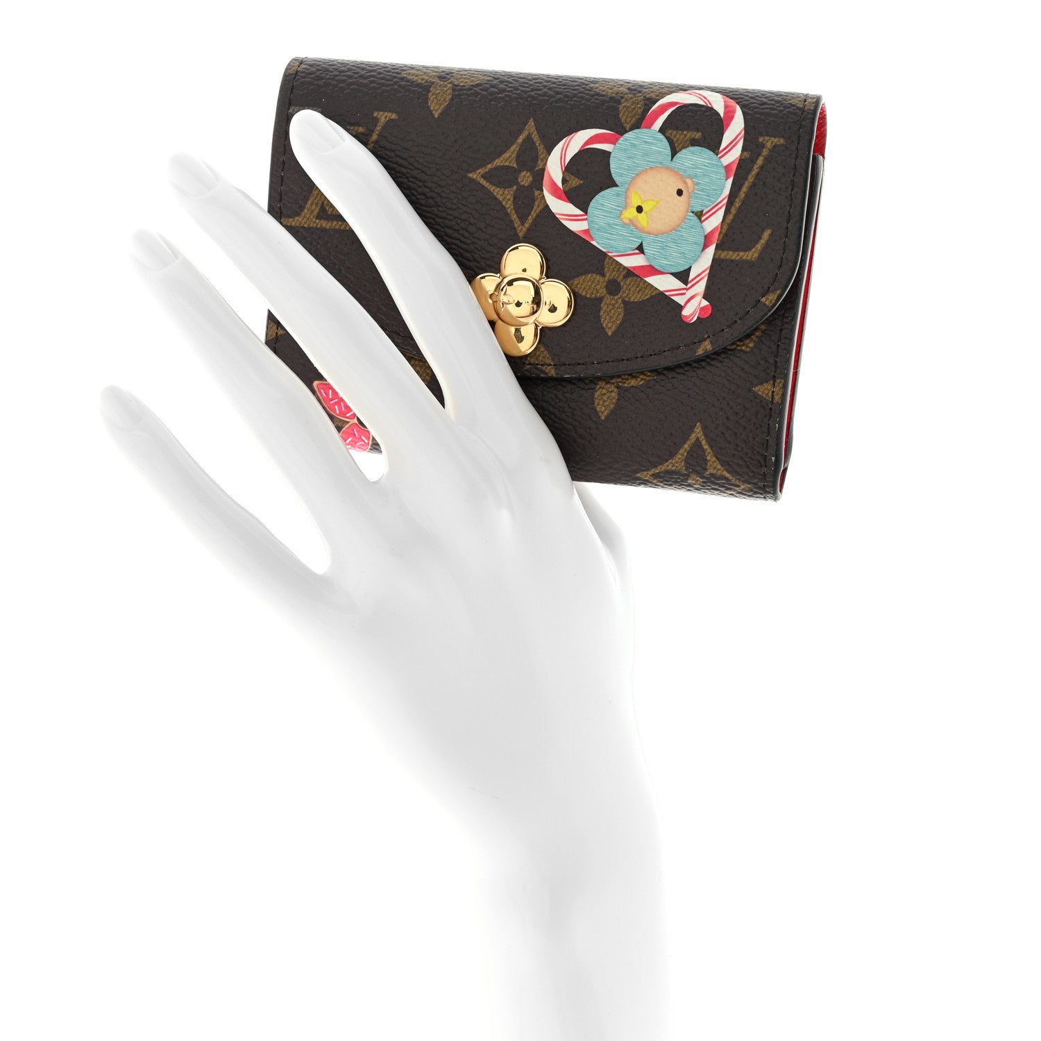 Louis Vuitton Monogram 2024 Christmas Animation Candy Factory Rosalie Coin Purse Candy Red 2 of 10