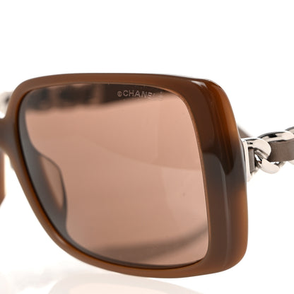 Chanel Acetate Chain Sunglasses 5208-Q Brown 7 of 9