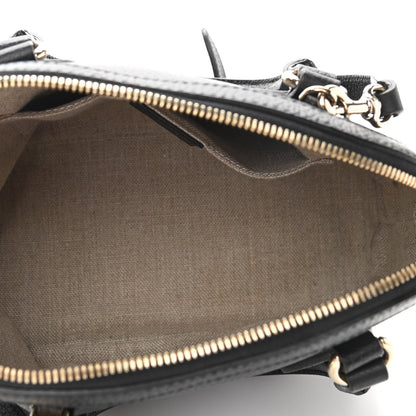 Gucci Dollar Calfskin Small GG Charm Dome Bag Black 4 of 9