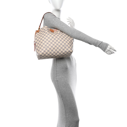 Louis Vuitton Damier Azur Graceful PM Rose Ballerine 2 of 11