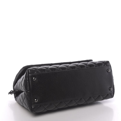 Chanel Caviar Quilted Small Coco Handle Flap So Black 5 of 11
