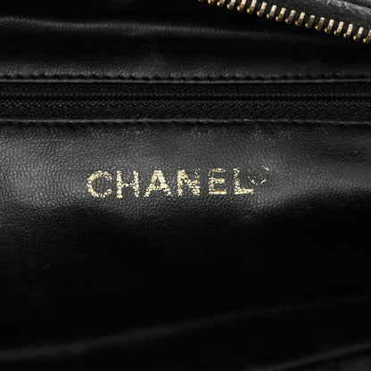 Chanel Lambskin Quilted Cosmetic Case Black 6 of 8