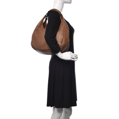 Bottega Veneta Nappa Intrecciato Medium Campana Hobo Noce 2 of 17
