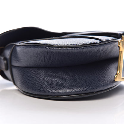 Christian Dior Grained Calfskin Mini Saddle Bag Navy 7 of 9