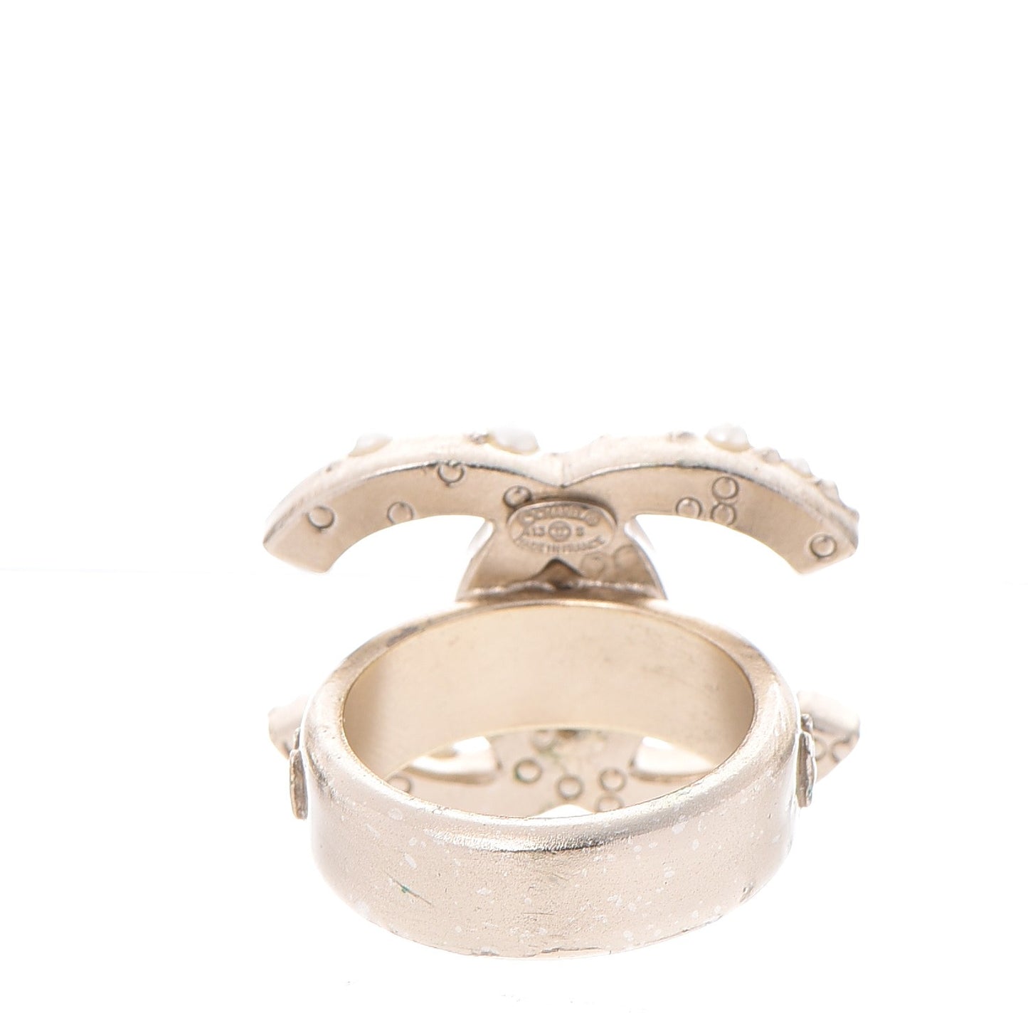 Pearl CC Ring 7 Gold