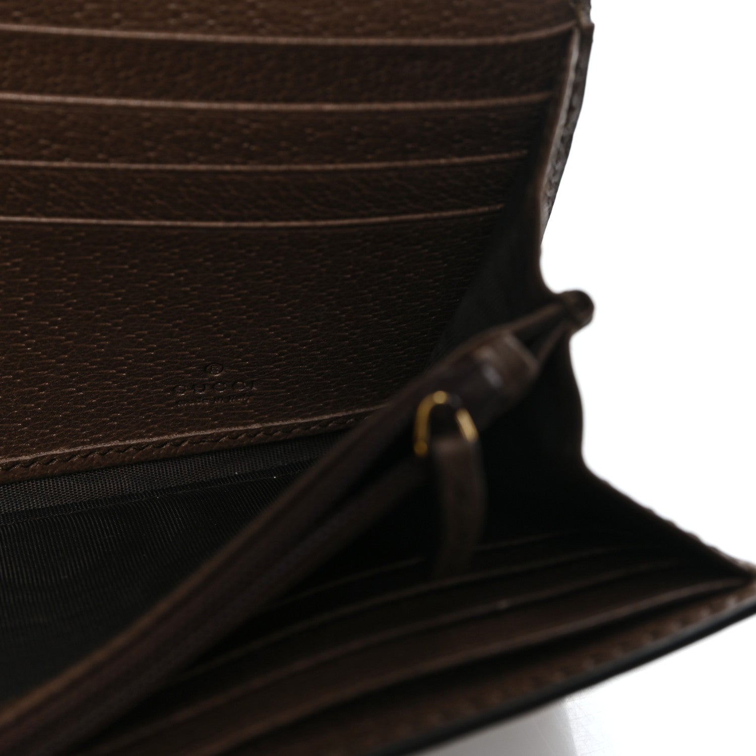 Gucci GG Supreme Monogram Web Ophidia Continental Wallet Brown 7 of 8