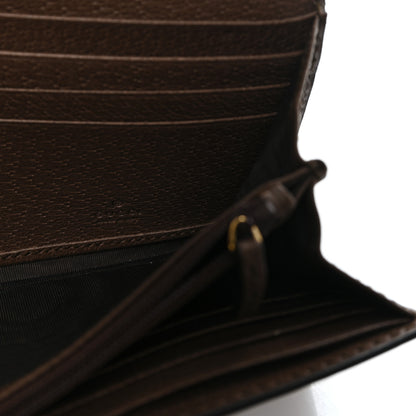 Gucci GG Supreme Monogram Web Ophidia Continental Wallet Brown 7 of 8