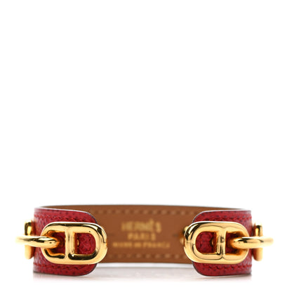 Hermes Courchevel Mors Cuff M Rouge Vif 3 of 4
