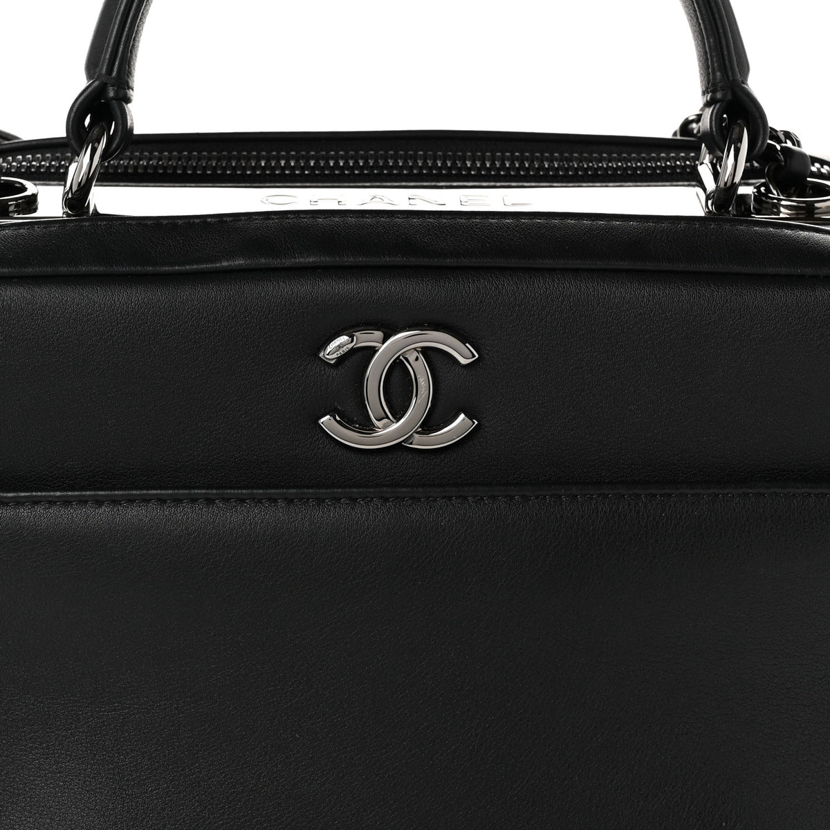 Chanel Calfskin Small Trendy CC Bowling Bag Black 8 of 10