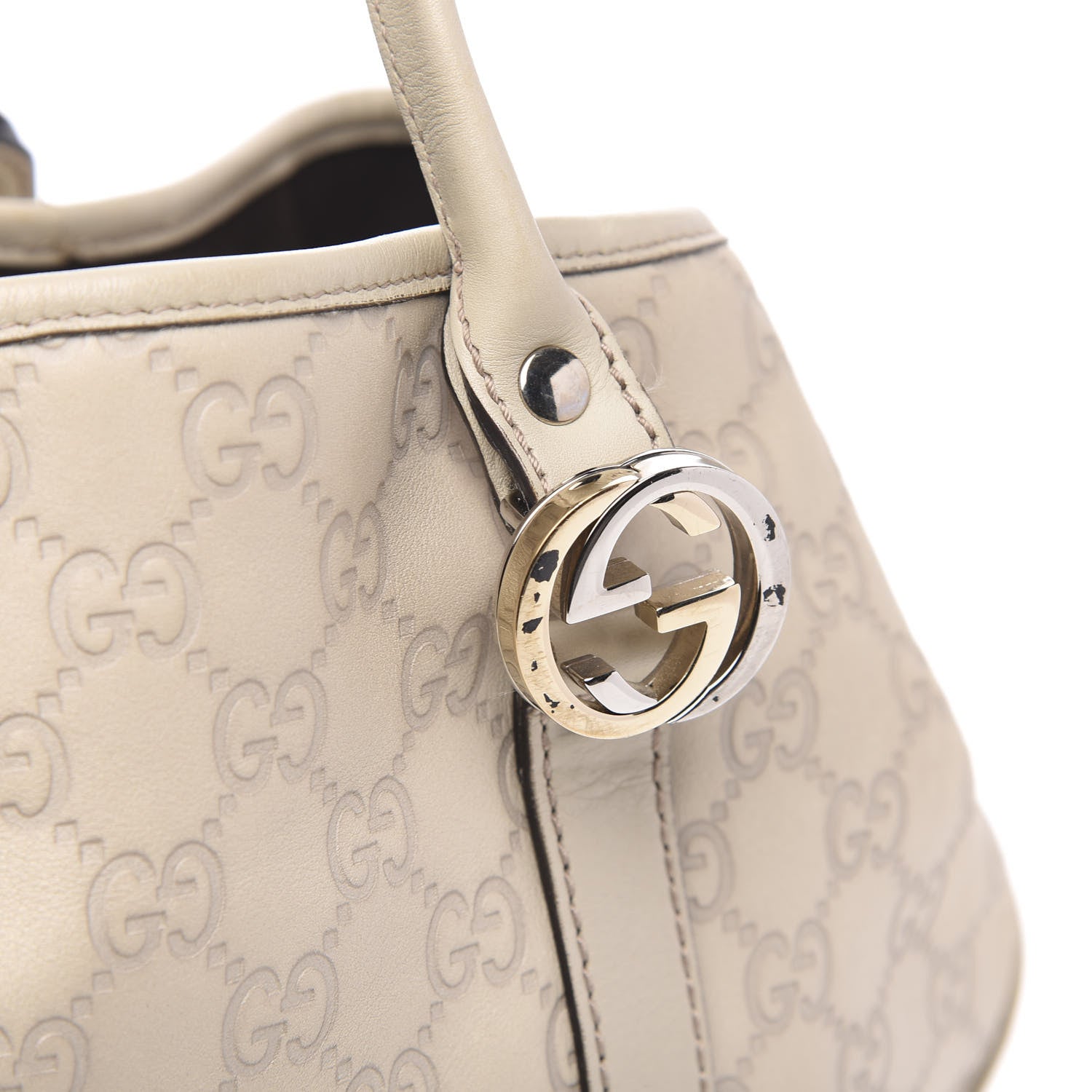 Gucci Guccissima Medium GG Twins Tote Off White 10 of 11