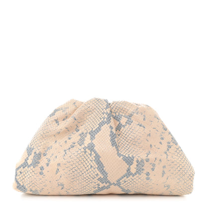 Bottega Veneta Goatskin Python Embossed Teen Pouch Cantaloupe 1 of 12