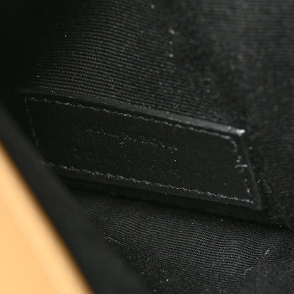 Saint Laurent Micro Raffia Uptown Pouch Natural Hay Blush 7 of 7