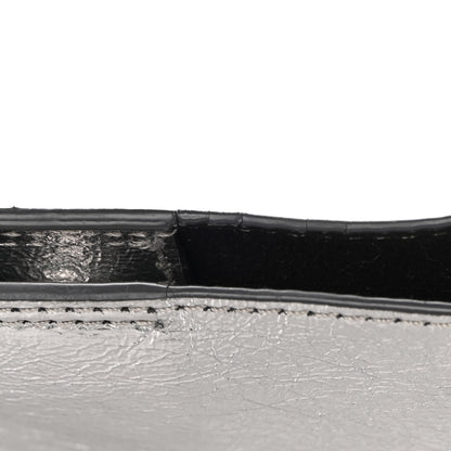 Stella McCartney Metallic Eco Alter Nappa Embroidered Logo Stonewall Crossbody Bag Silver 14 of 14