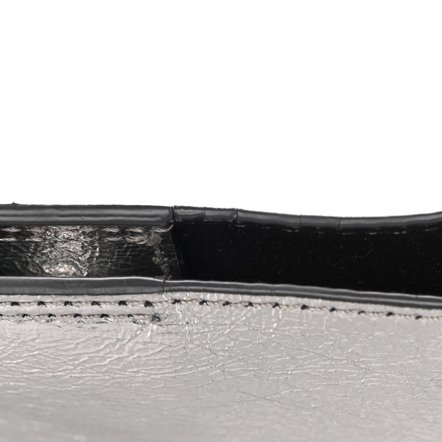 Stella McCartney Metallic Eco Alter Nappa Embroidered Logo Stonewall Crossbody Bag Silver 14 of 14