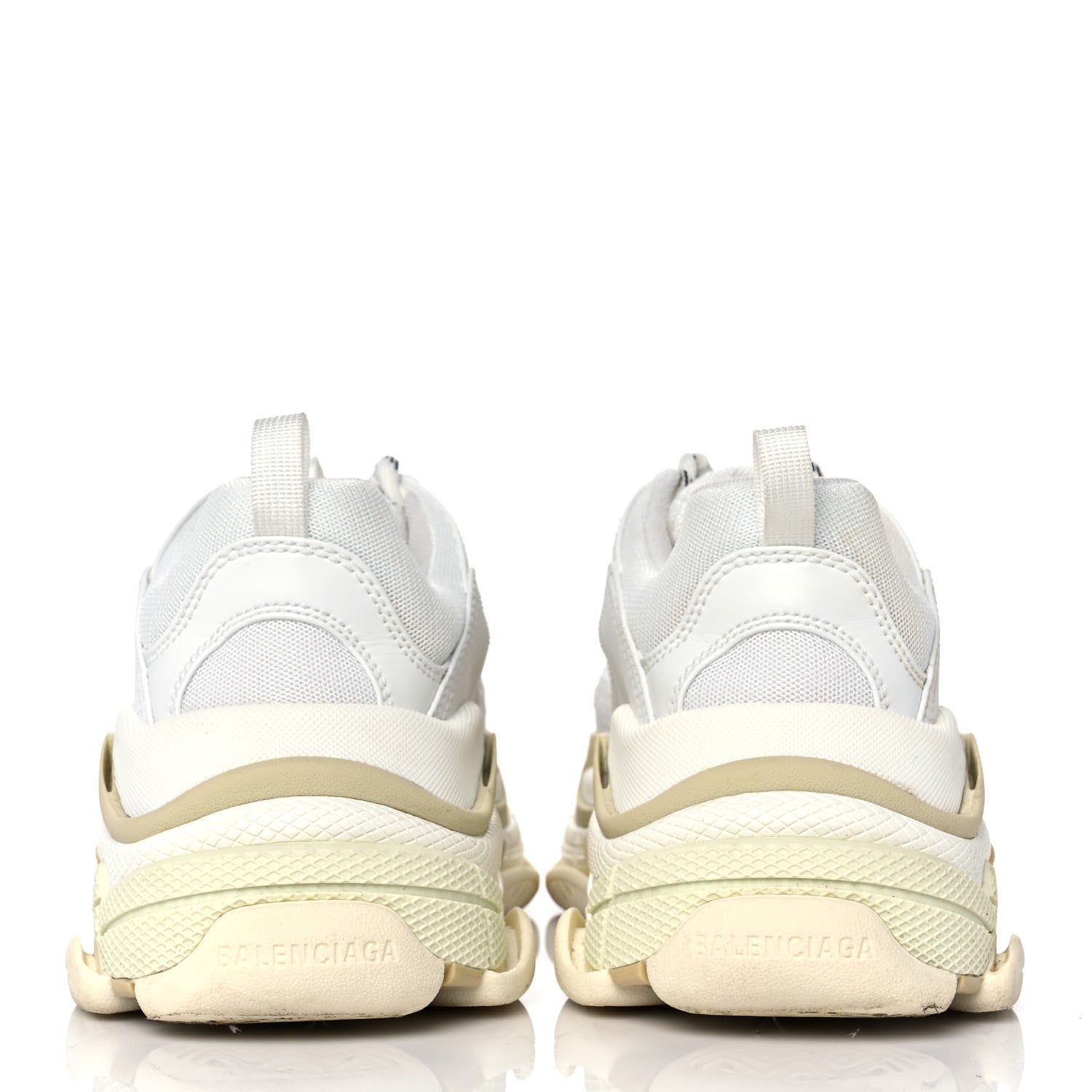 Balenciaga Fabric Mesh Womens Triple S Sneakers 39 White 5 of 8