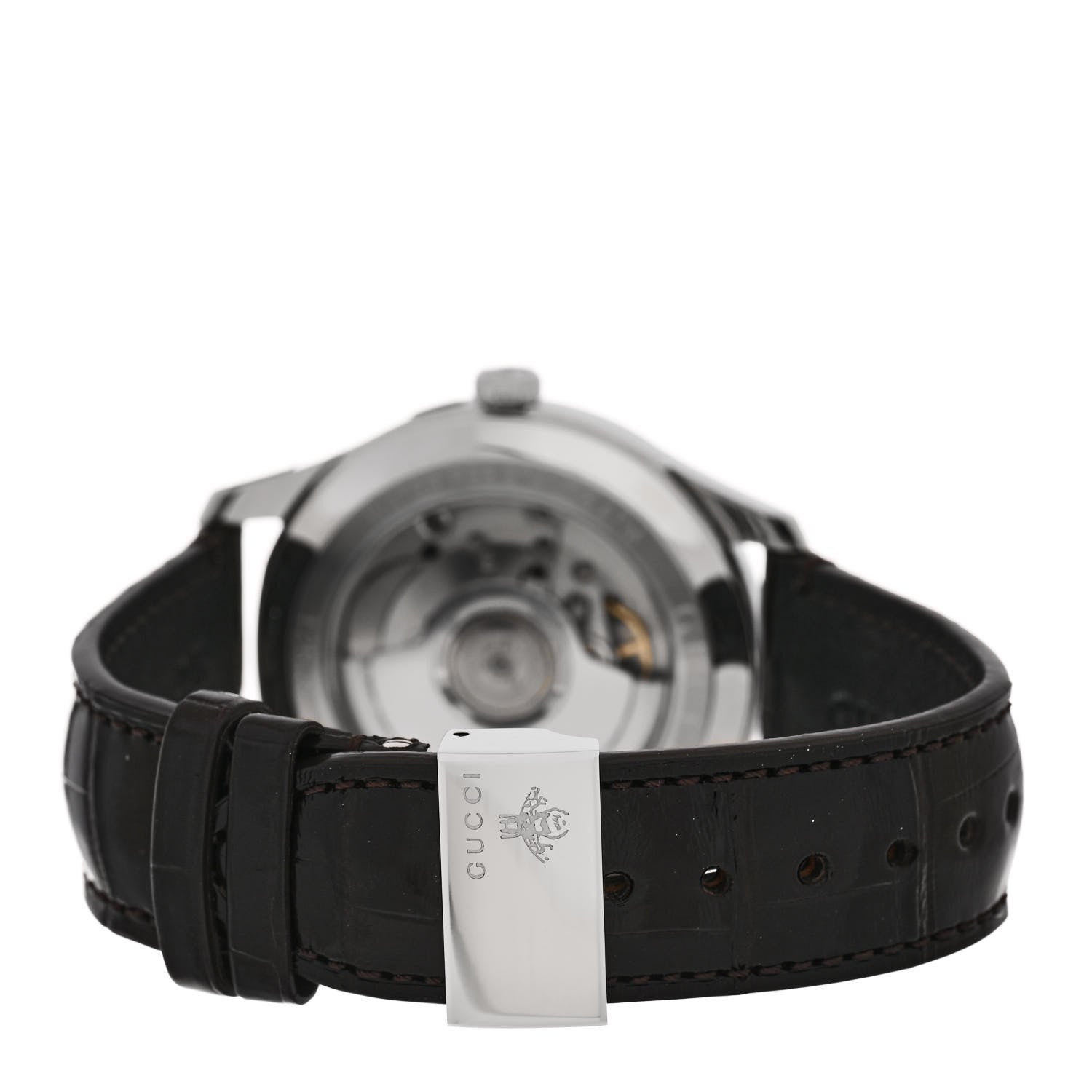 Gucci Stainless Steel Alligator 40mm G-Timeless Snake Hand Automatic Watch 3 of 5