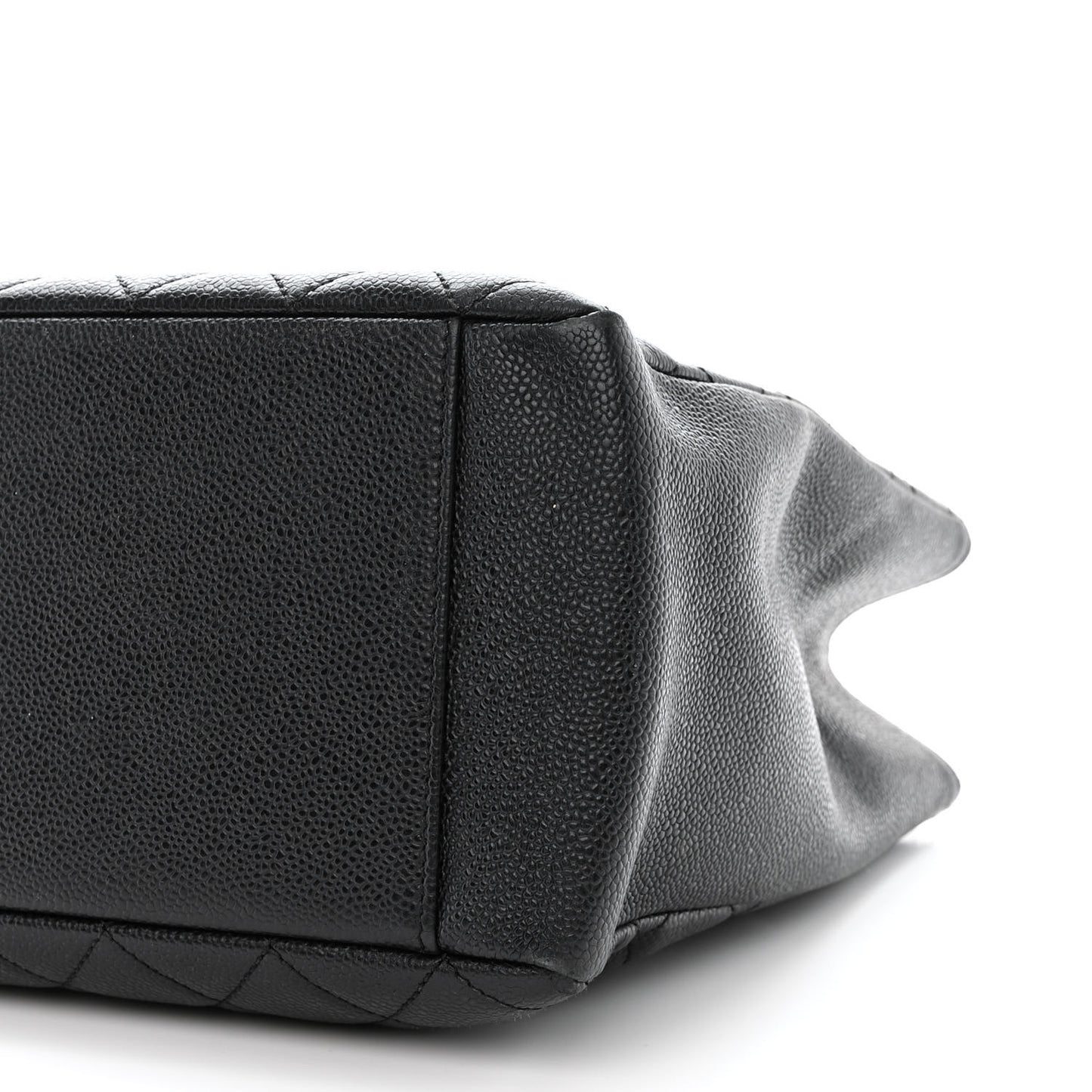 Caviar Quilted Grand Shopping Tote GST Black