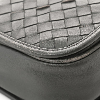 Bottega Veneta Nappa Intrecciato Mini Flap Crossbody Light Grey 12 of 17