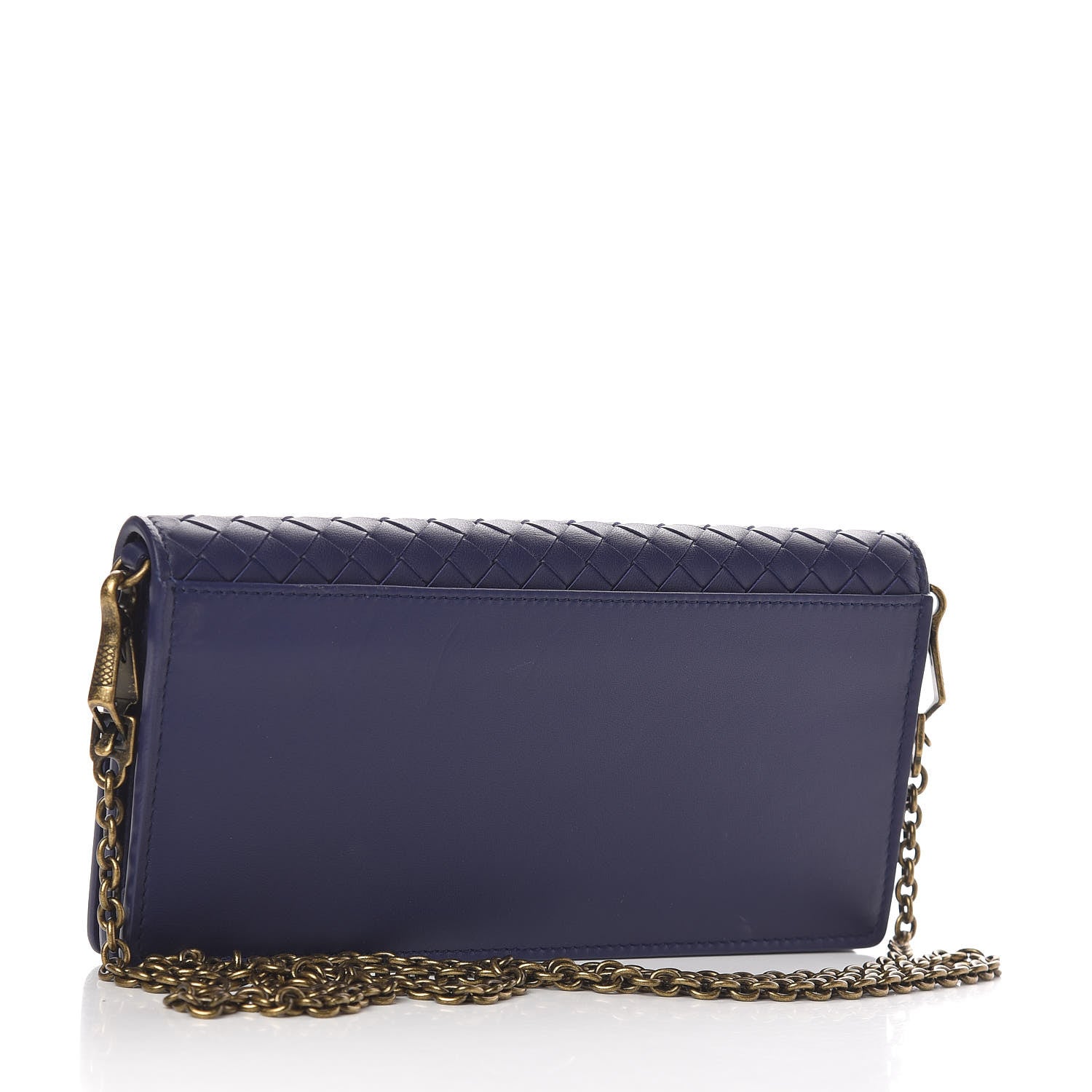 Bottega Veneta Nappa Intrecciato Continental Wallet on Chain Atlantic 3 of 13