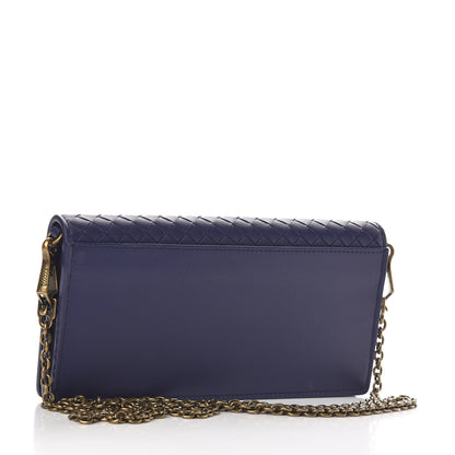 Bottega Veneta Nappa Intrecciato Continental Wallet on Chain Atlantic 3 of 13