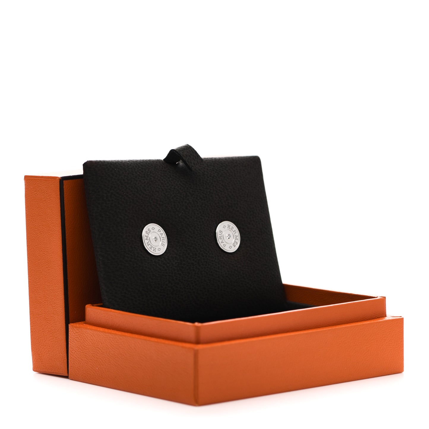 18K White Gold Diamond Small Gambade Earrings