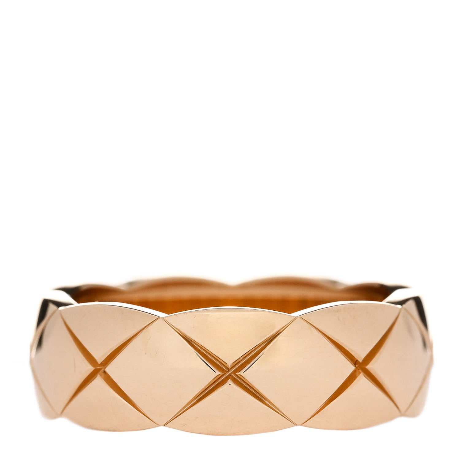 Chanel 18K Yellow Gold Small Coco Crush Ring 55 7.25 1 of 6