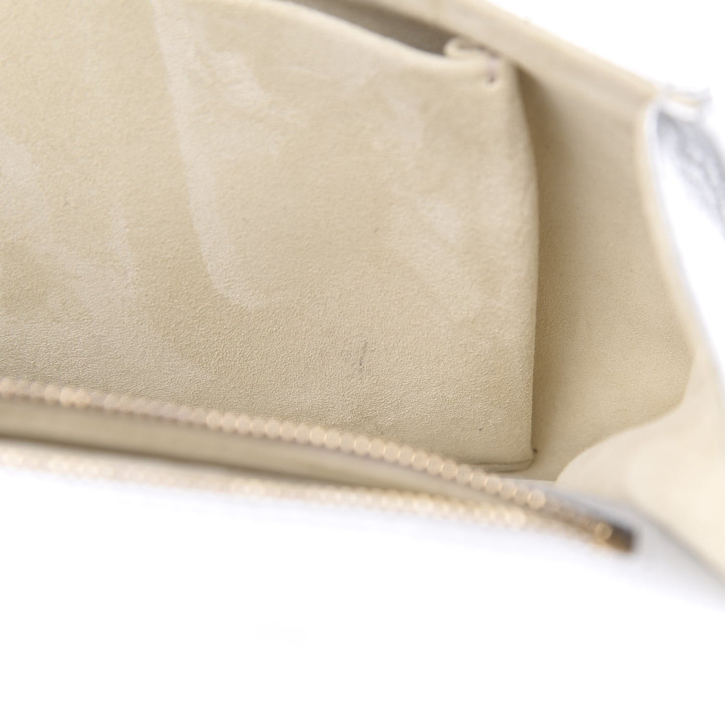 Metallic Grained Calfskin Medium Diorama Flap Bag Silver