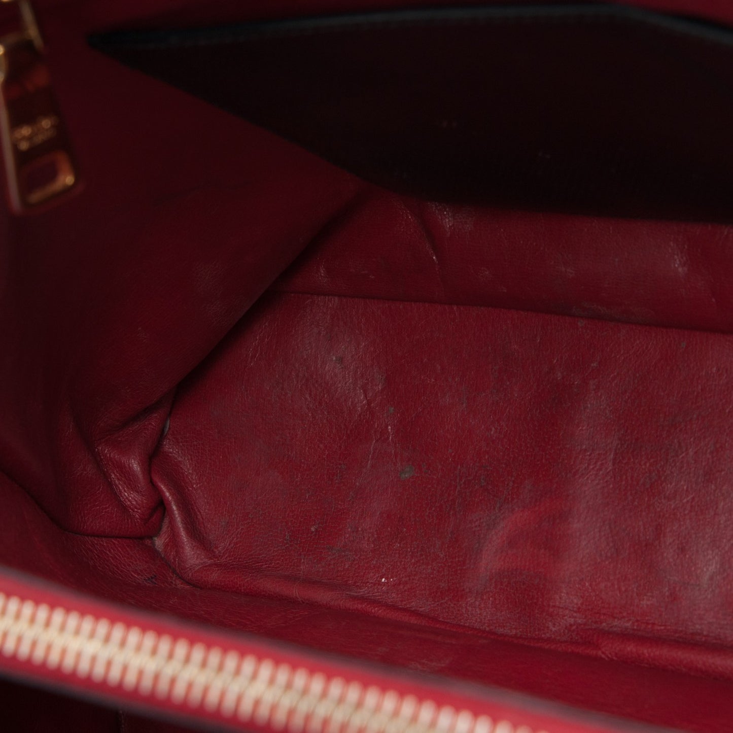 Saffiano Cuir Bi-Color Double Handle Tote Black Fuoco