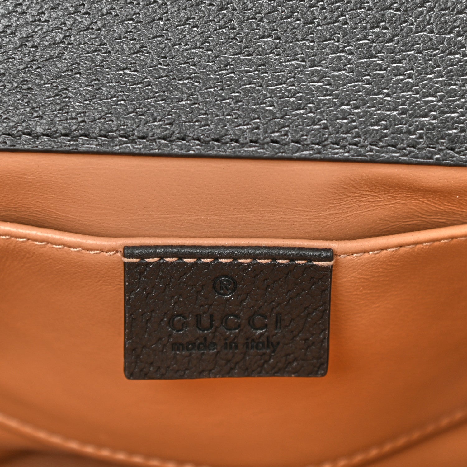 Gucci Textured Dollar Calfskin Berry Print Small Padlock Shoulder Bag Black Light Copper 6 of 10