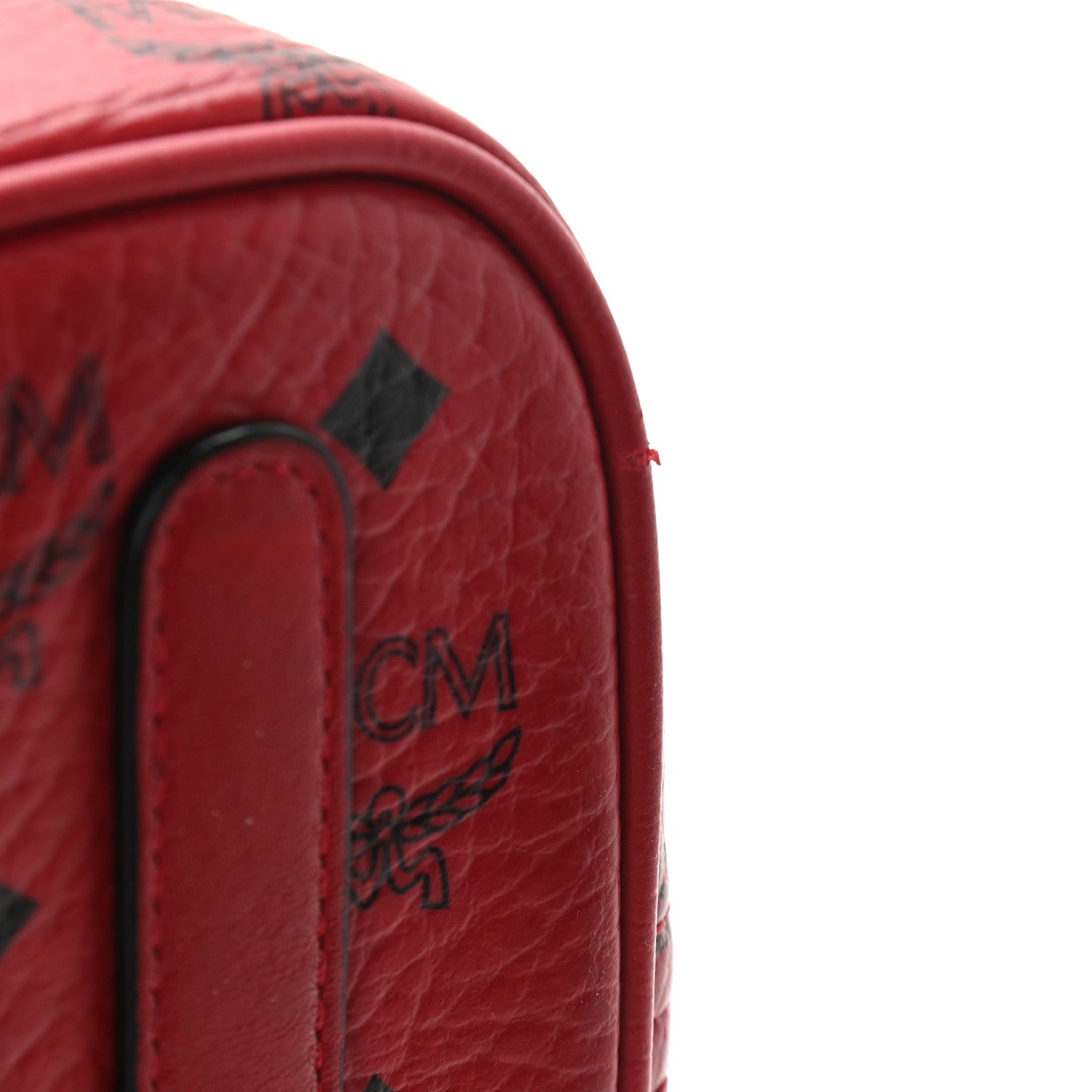 MCM Visetos Medium Liz Reversible Shopper Tote Ruby Red 7 of 21