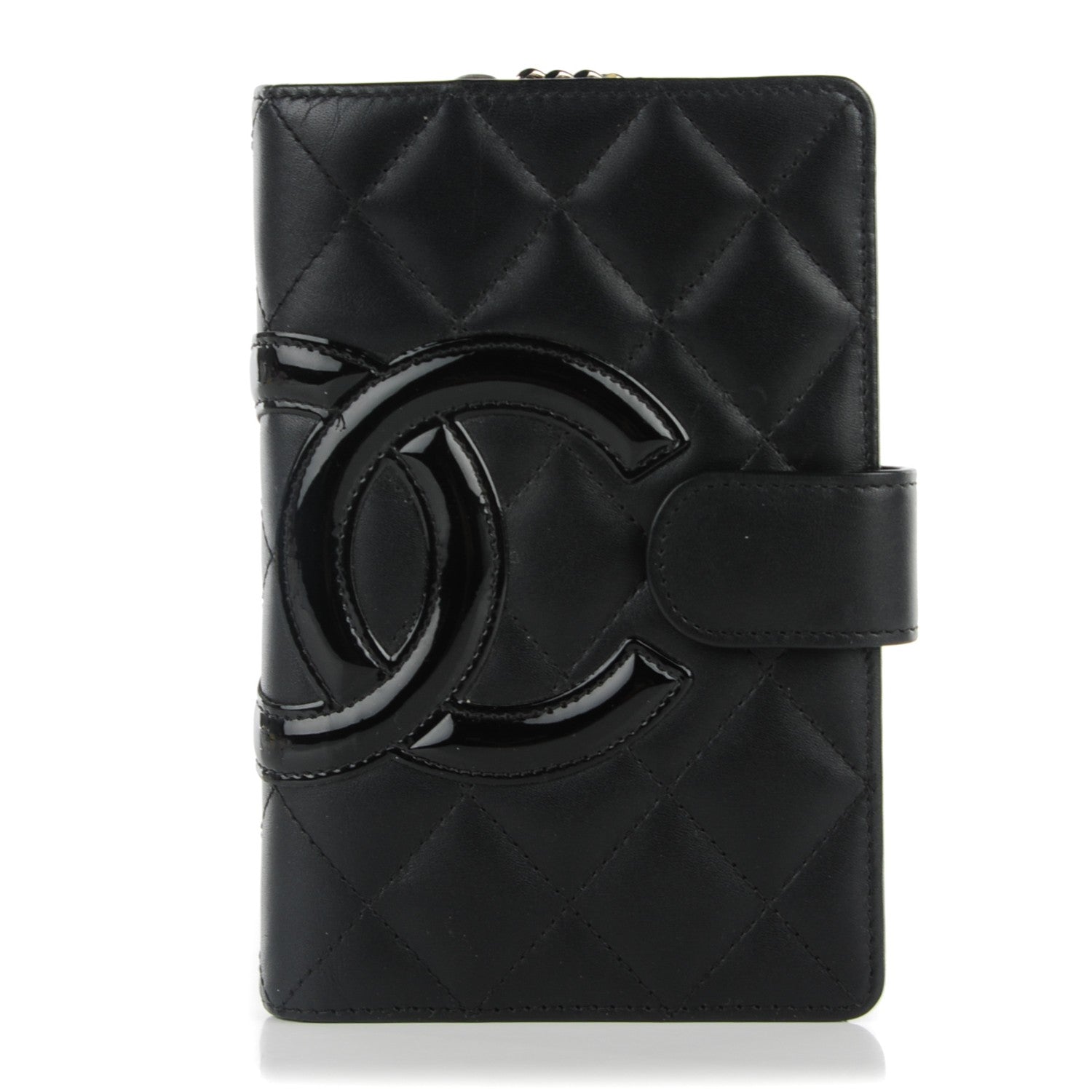 Chanel Calfskin Cambon Zipped Pocket Wallet Black 1 of 8
