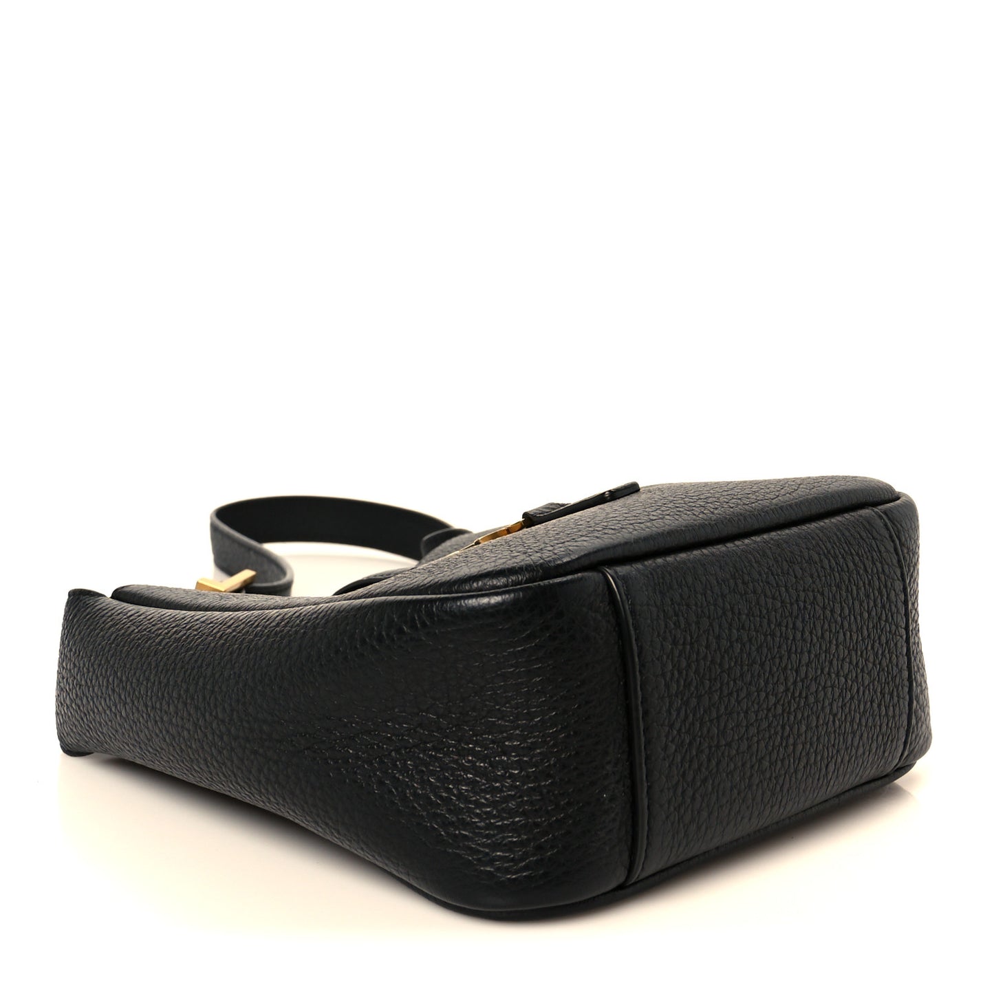 Grained Calfskin Baby Le 5 A 7 Supple Hobo Black